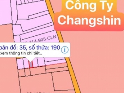 Bán đất xã Thạnh Phú, Vĩnh Cửu gần công ty Changshin 85m2