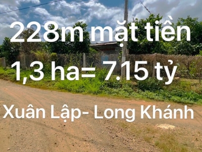 Bán đất Xuân Lập, Long Khánh 12.995m2, có  228m mặt tiền