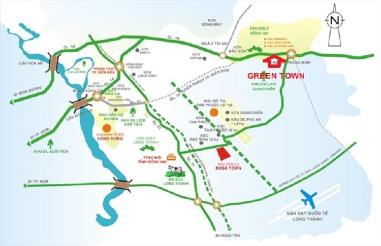 2 Dự Án Green Town Trảng Bom