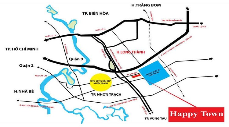 2 Dự Án Khu Dân Cư Happy Town Long Thành