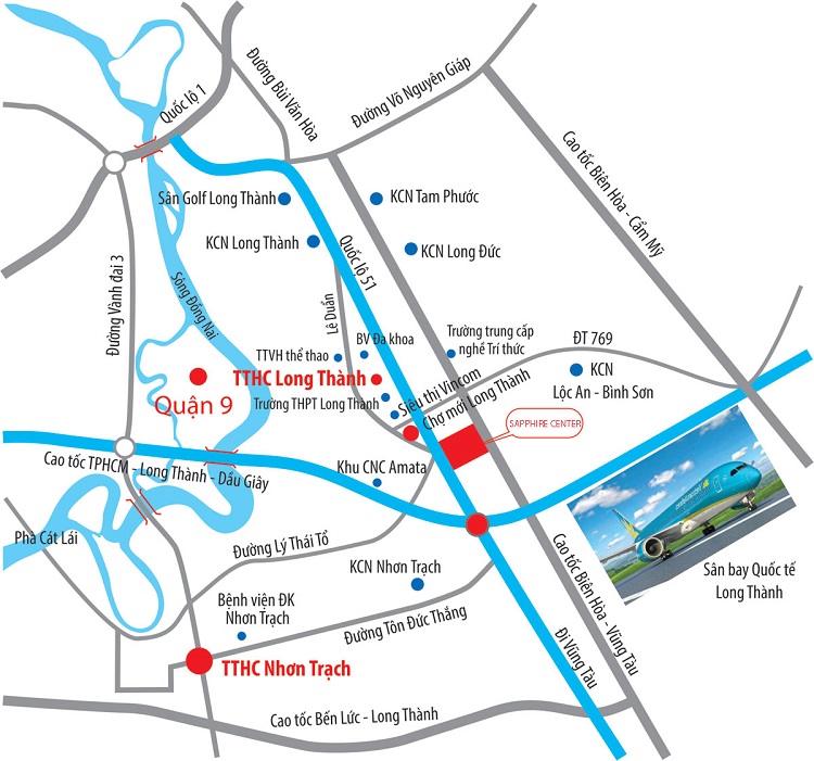 2 Dự Án Sappire Center Long Thành